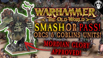 Smash or Pass The ULTIMATE Orc & Goblin Unit Guide! | Warhammer The Old World!