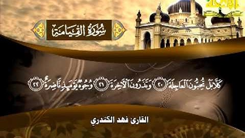 075  سورة القيامة   فهد الكندري
