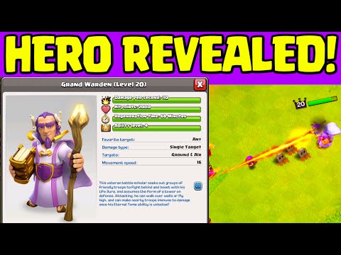 Clash of Clans UPDATE ? NEW HERO REVEALED! ? The Grand Warden ? CoC ?