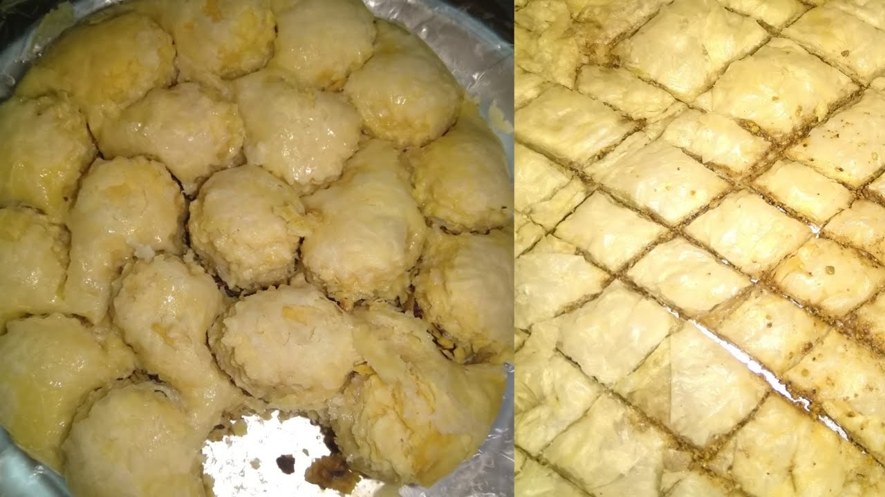 120قطعة من البقلاوة من 2كوب دقيق بااسرار المحلات والطعم المميز لها