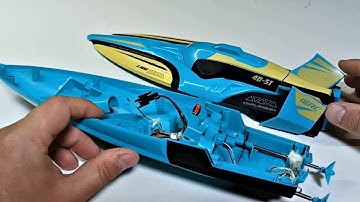 How to seal an RC boat? Fixing seal and leak problems in a 4DRC 4D-S1 RC Boat with silicone.