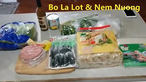 Bo La Lot & Nem Nuong (Beef Wrapped In Betel Leaves & Grilled Minced Pork)