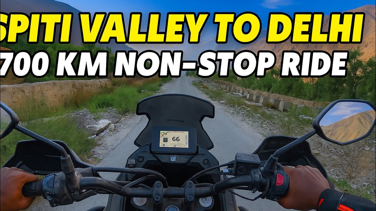 700 km Non-Stop Spiti Valley to Delhi Ride on Honda NX200 | haalat  kharab ho gayi 😥 |#spiti