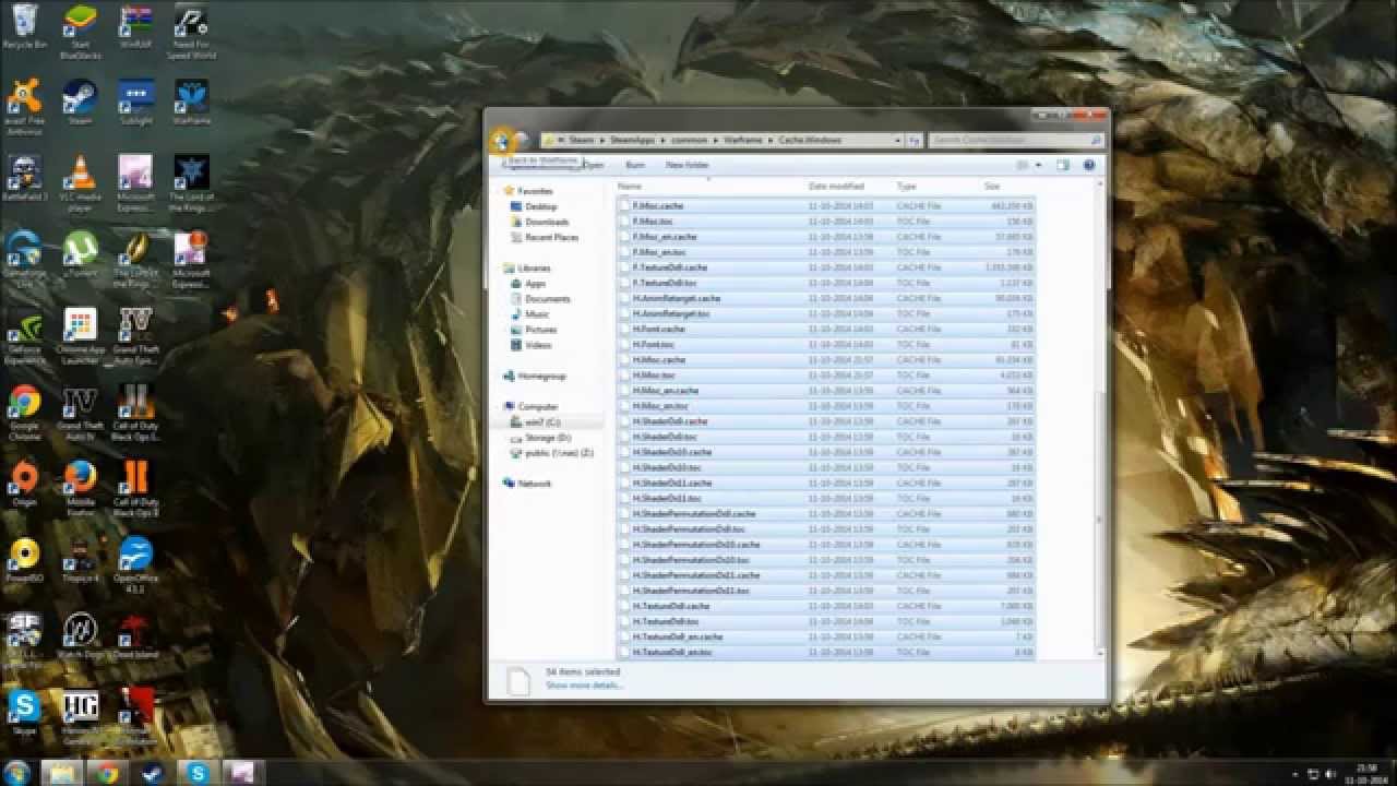 Warframe "update failed" fix