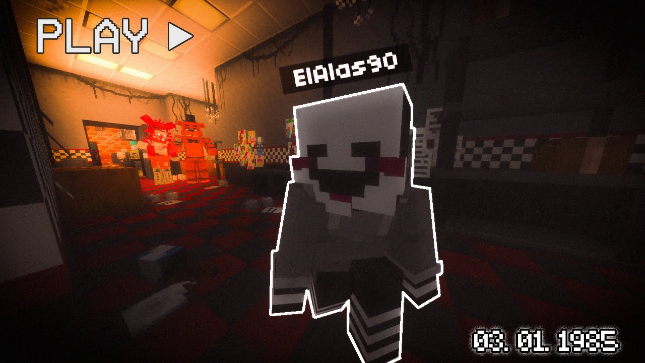 Visite la Pizzeria de FNAF en MINECRAFT