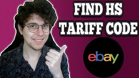 Hoe vind je de HS-tariefcode op eBay?
