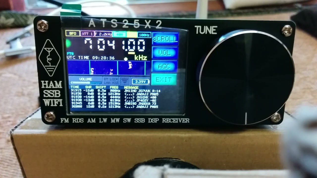 ATS25 X2 V4.16 CW and DIGI decoder - YouTube