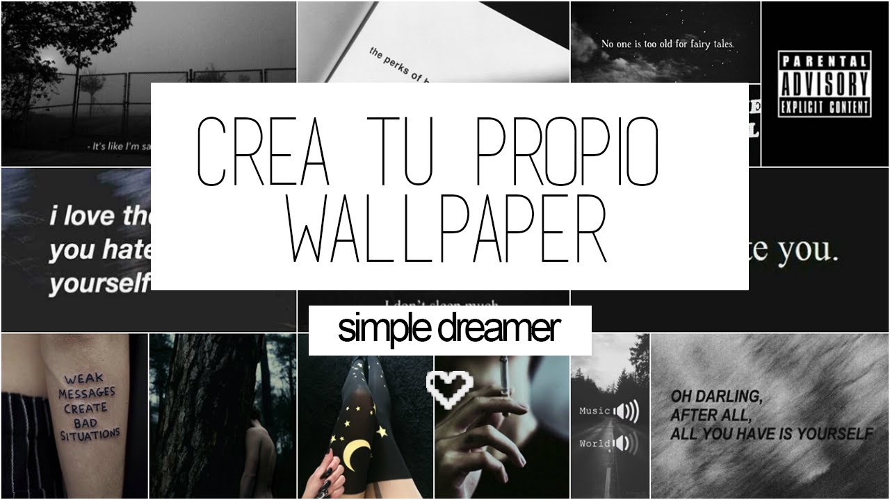 Como crear tu propio wallpaper ♡ YouTube