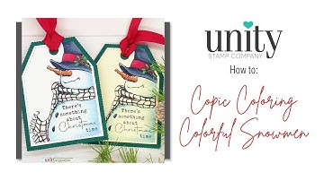 Unity Quick Tip: Colorful Copic Colored Snowman Tags