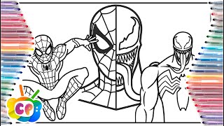 Spiderman vs Venom coloring page/Spider-man 4: new home /