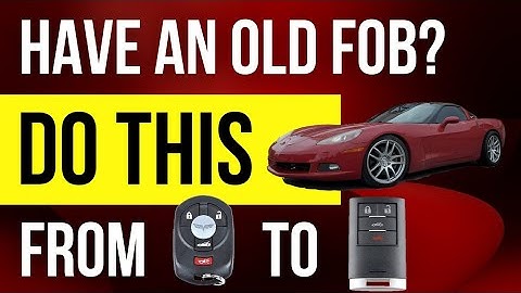 C6 Corvette key fob programming