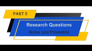 Research Questions Part 2