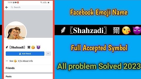 How To Make Invalid Emoji Name Facebook Account 2023 | Create Facebook Emoji Name | Stylish Name Fb