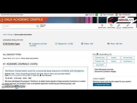 Gale Academic Onefile Tutorial