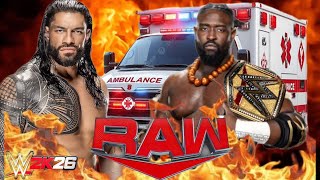 Roman Reigns Vs Oba Femi WWE Raw 04 may 2026 4K gameplay Simulation #romanreigns #obafemi 