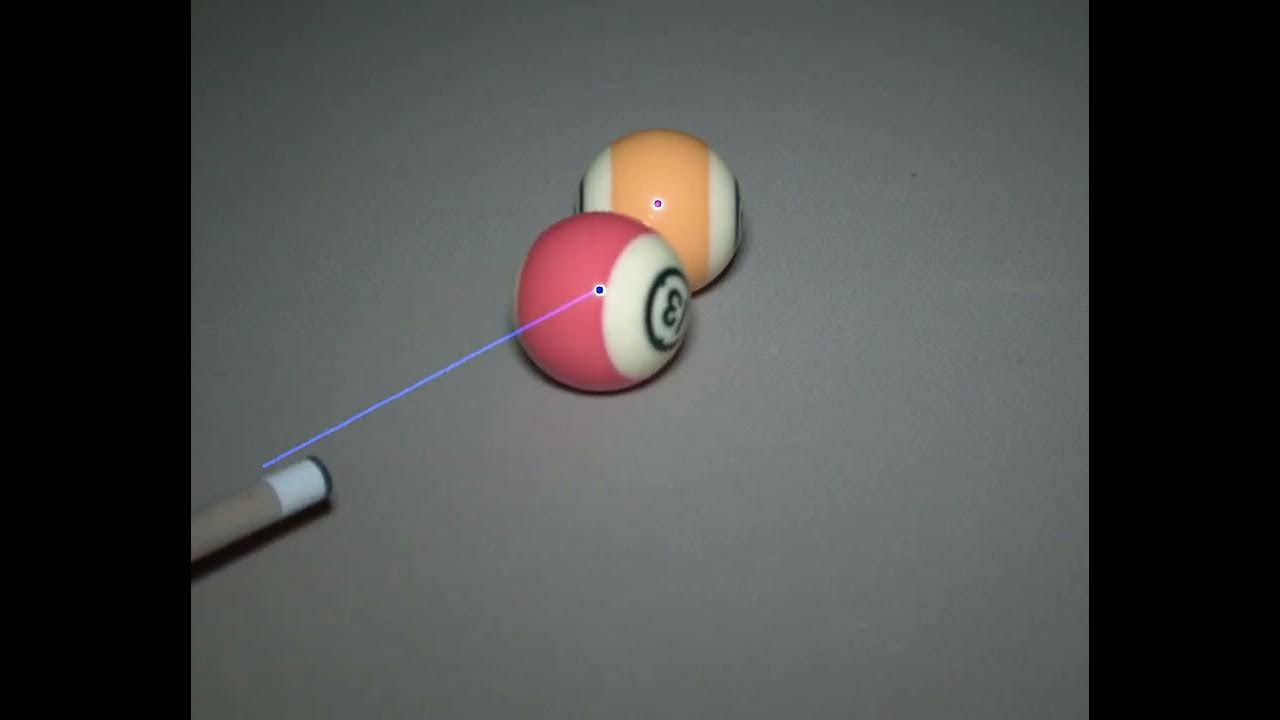 Pool Ball Trajectory(1) using OpenCV - YouTube