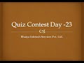 Bhaiya infotech Quiz Contest Phase 1 2026 #day23