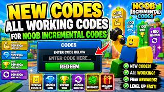 NEW CODES  ALL WORKING CODES FOR Noob Incremental Codes