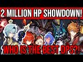 2 MILLION HP SHOWDOWN! Who is the FASTEST at doing 2 Million Damage?! Genshin Impact