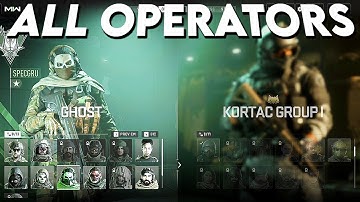 All Playable OPERATORS in Modern Warfare 2 & How To Unlock Them! (MW2)
