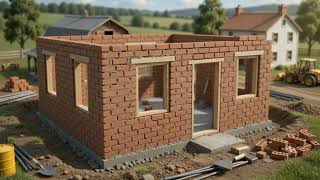 Miniature DIY Barn Construction Timelapse 🏡 | Building a Tiny Rustic Farm from Scratch | 
