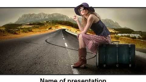 Hitchhiker PowerPoint Template by PoweredTemplate.com