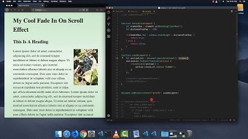 Cool Fade In On Scroll Effect (Vanilla Javascript)