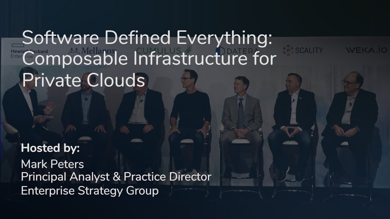 LIVE from HPE Discover: Software Defined Everything: Composable Infrastructure for Private Clouds