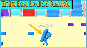 Bridge Race Gameplay Level 1,2 Complete On mobail #bridgerace #bridgeracegame