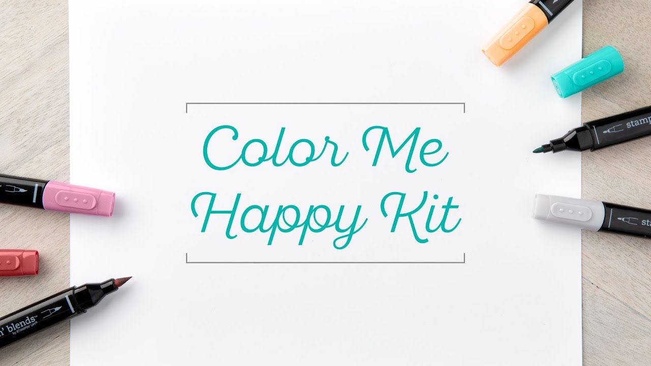 Color Me Happy Card Kit using Stampin' Blends!