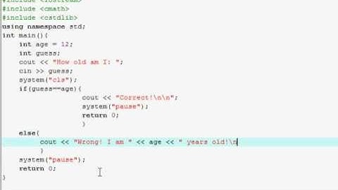 C++ Programming Tutorial - 4 - If and Else Statements