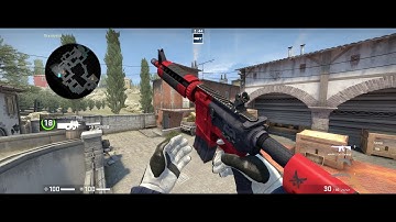 M4A4 Evil Daimyo Factory New Showcase CS:GO (3440x1440 res 21:9)