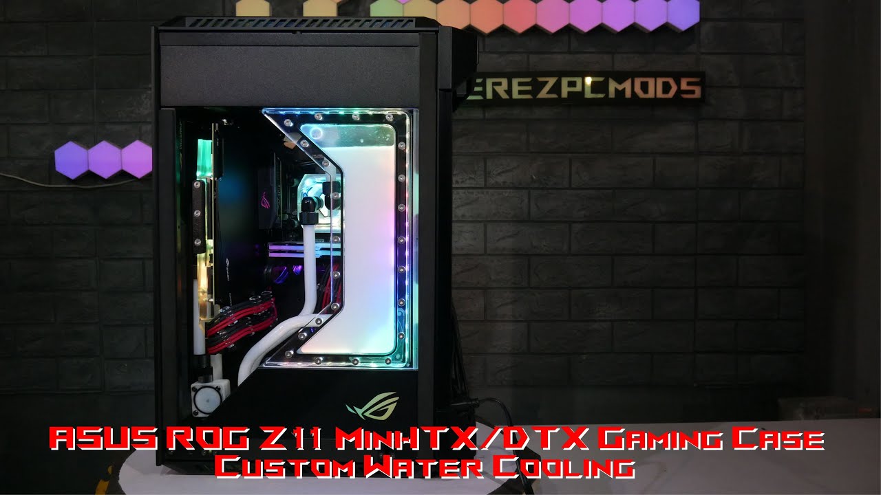 Asus Rog Z11 Custom Loop Custom Water Cooling ASUS ROG Z11 Mini-ITX/DTX Gaming Case - YouTube