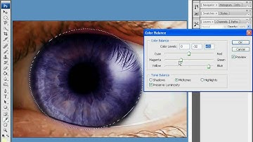 Photoshop CS3 Tutorial - Simple Eye Color Change