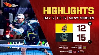 IPBL Tie 15 – Men’s Singles – Chennai Super Warriors vs Lucknow Leopards | Aman vs DeHeart