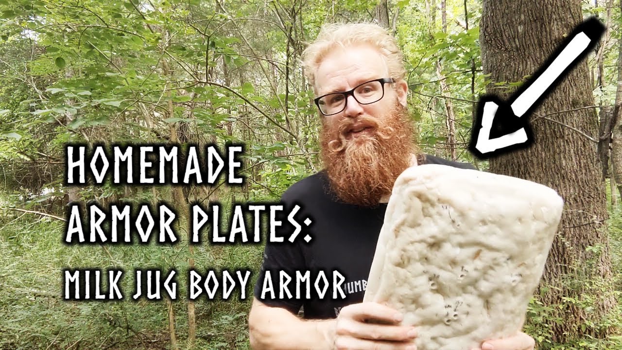 Making armor plates milk jug body armor YouTube
