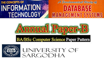 BA/BSc Computer Science Paper-B, Sargodha University, taleemkidunya