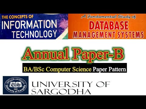BA/BSc Computer Science Paper-B, Sargodha University, taleemkidunya