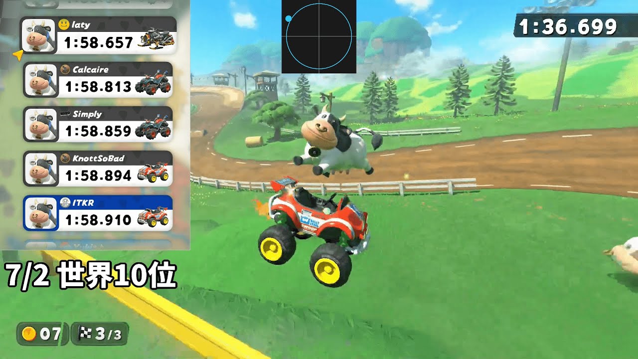 モーモーカントリーTA解説入力付き【マリオカートワールド】