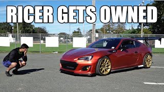 SUBARU RICER gets DESTROYED by FORD