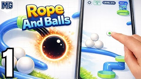 Rope And Balls Gameplay | Part 1 🎯 Simple & Satisfying Puzzle