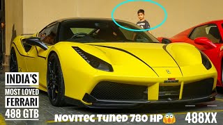 This video features probably india's most loved ferrari 488 gtb a.k.a
488xx list of mods on it:- novitec n-tronic tuned to 780 hp capristo
stage 3 exhaust no...