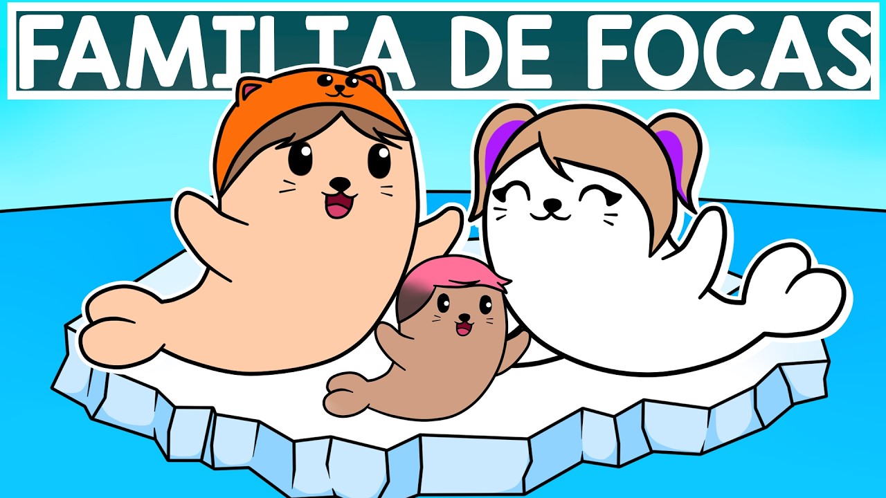 ROBLOX PERO SOMOS UNA FAMILIA DE FOCAS CON MANDARINA!!