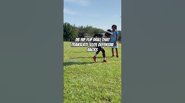 🔥 DB Hip Flip Drill That Separates ELITE Defensive Backs | Football Training #dbdrills #football