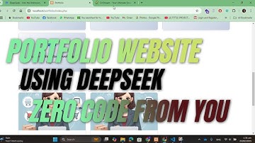 No Code Portfolio Website Powered by Deepseek AI Final