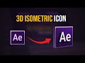 Create 3D ISOMETRIC Icon - After Effects Tutorial (NO PLUGIN)