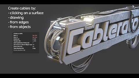 cablerator is here to make curves easy and beautiful in blender