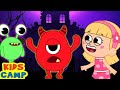 Five Little Spooky Monsters | Halloween Songs And Nursery Rhymes For Kids | KidsCamp