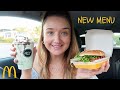 TRYING THE NEW ITEMS ON THE MCDONALDS MENU | The McSpicy, BBQ Bacon Stack & More...