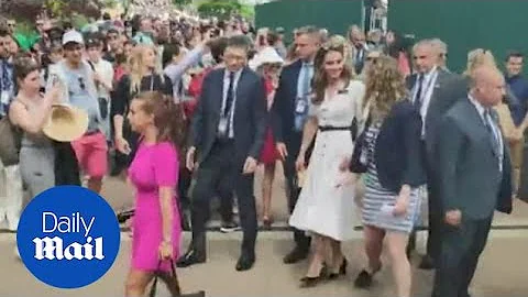 Duchess of Cambridge looks in excellent spirits at Wimbledon - DayDayNews